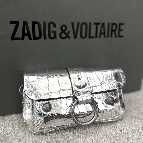 ZADIG AND VOLTAIRE EMBOSSED SNAKE KATE WALLET - Picture 3 of 4